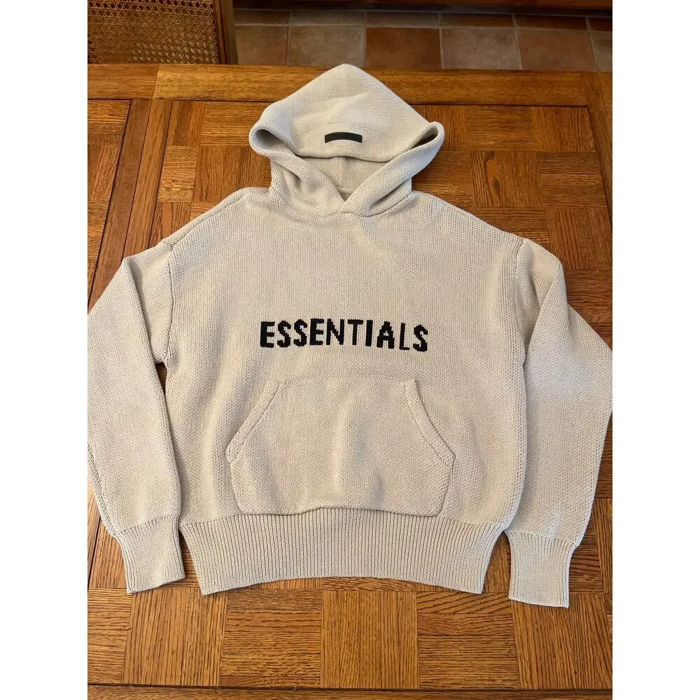 ESSENTIALS FEAR OF GOD Front Logo Pullover Knit Hoodie Hoody
Beige XXS - Picture 2 of 7